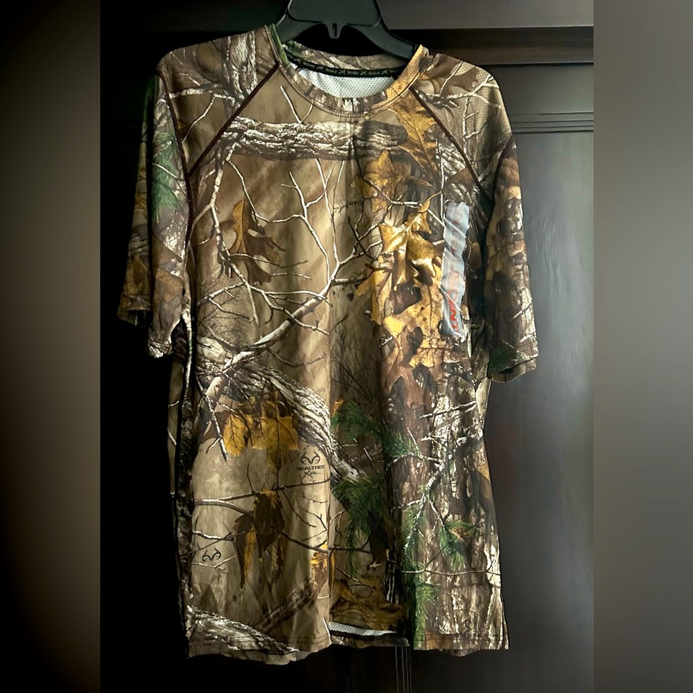 Camo Hunting T-Shirt Outdoor Camouflage Real Tree Terramar nature hiking